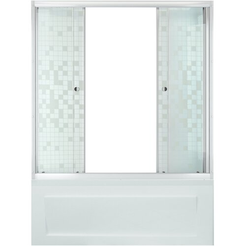 Шторка для ванны Triton Мозайка 150x148