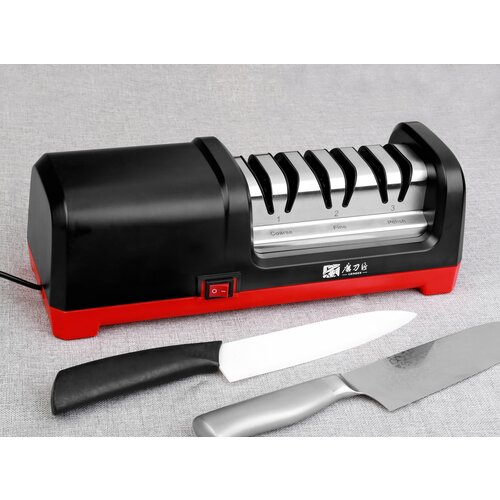 Электрическая точилка для ножей TAIDEA GRINDER Diamond electric knife sharpener 3 стадии TG2101