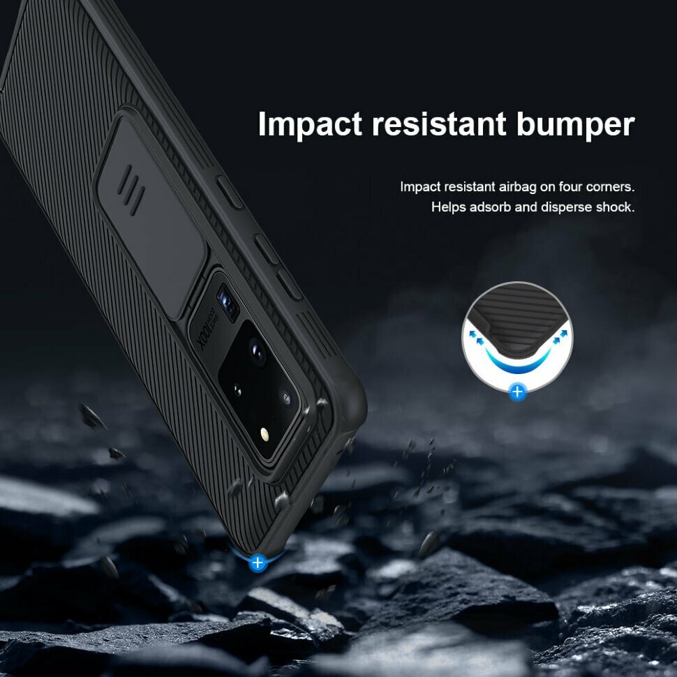 Накладка Nillkin Cam Shield Pro пластиковая для Samsung Galaxy S20 Ultra SM-G988 Black (черная)