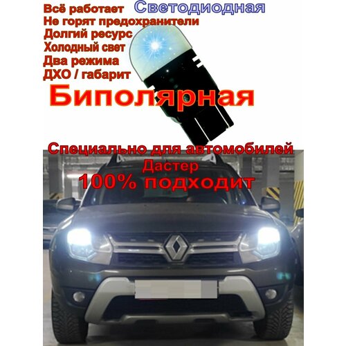 W21/5W Светодиодная биполярная лампа с чипом CANBUS Duster