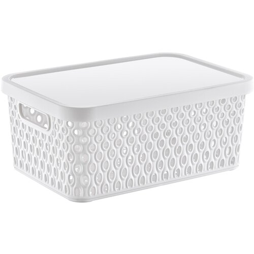 Корзина с крышкой KATRE 4,5л White, арт. TRN-178-White