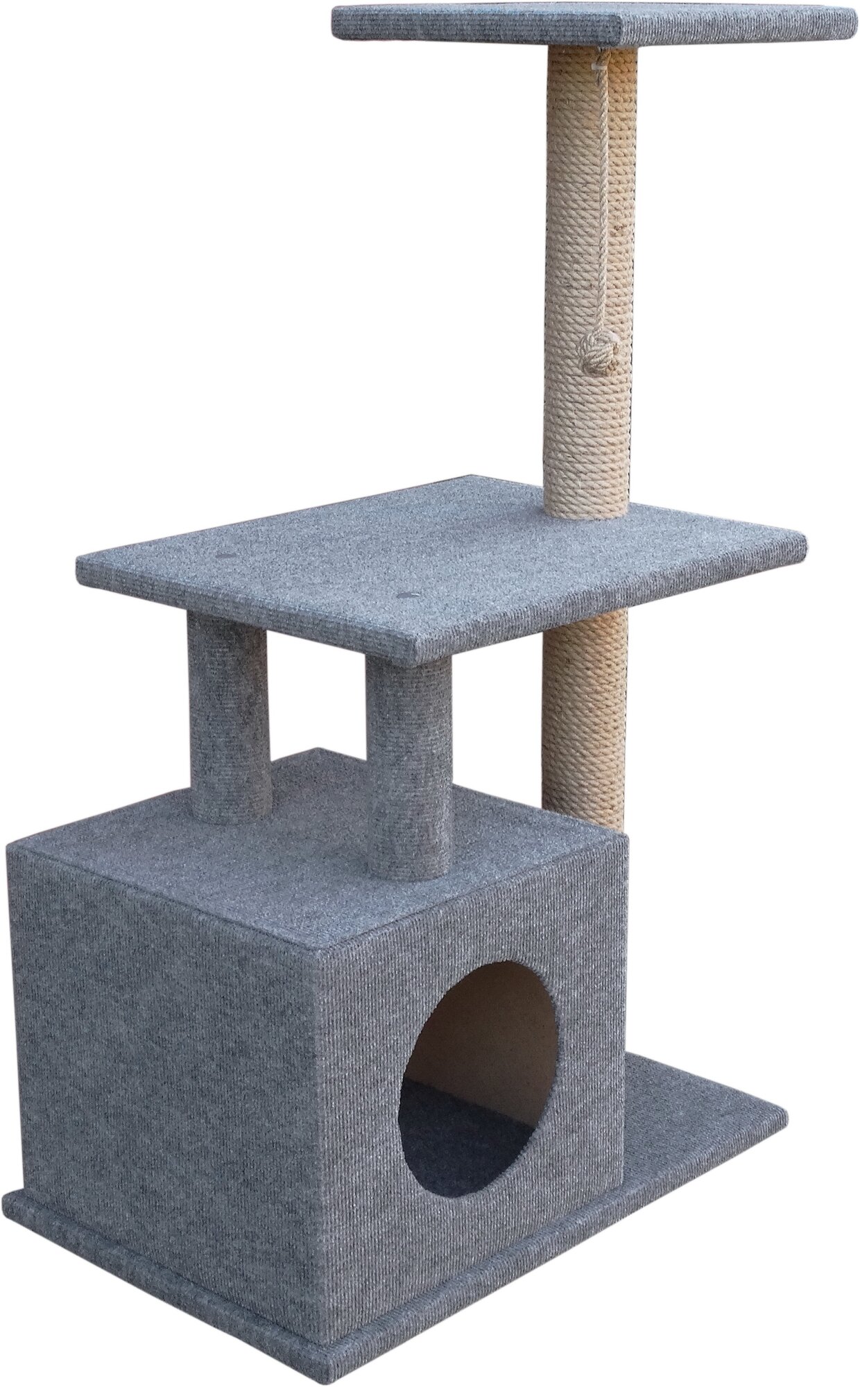 Комплекс для кошек с домиком и когтеточкой "Акапелла" - фотография № 6