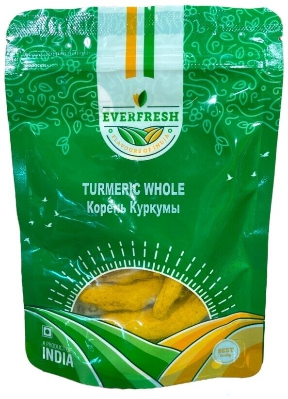 Корень куркумы Turmeric Whole Everfresh 100 г