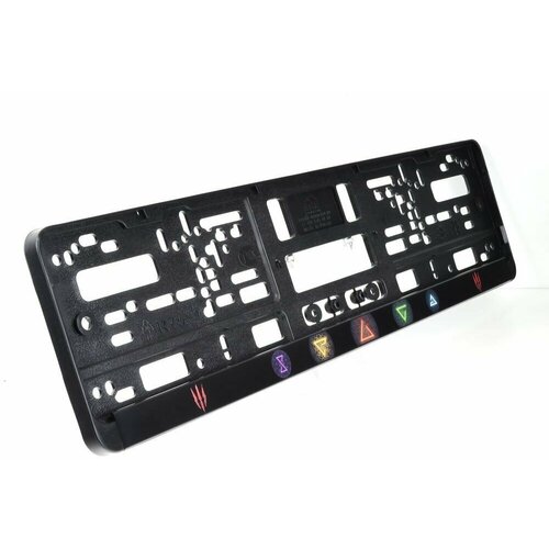 Ведьмачьи знаки. The Wicher 3 wild hunt. Комплект из двух рамок для госномера с надписью.