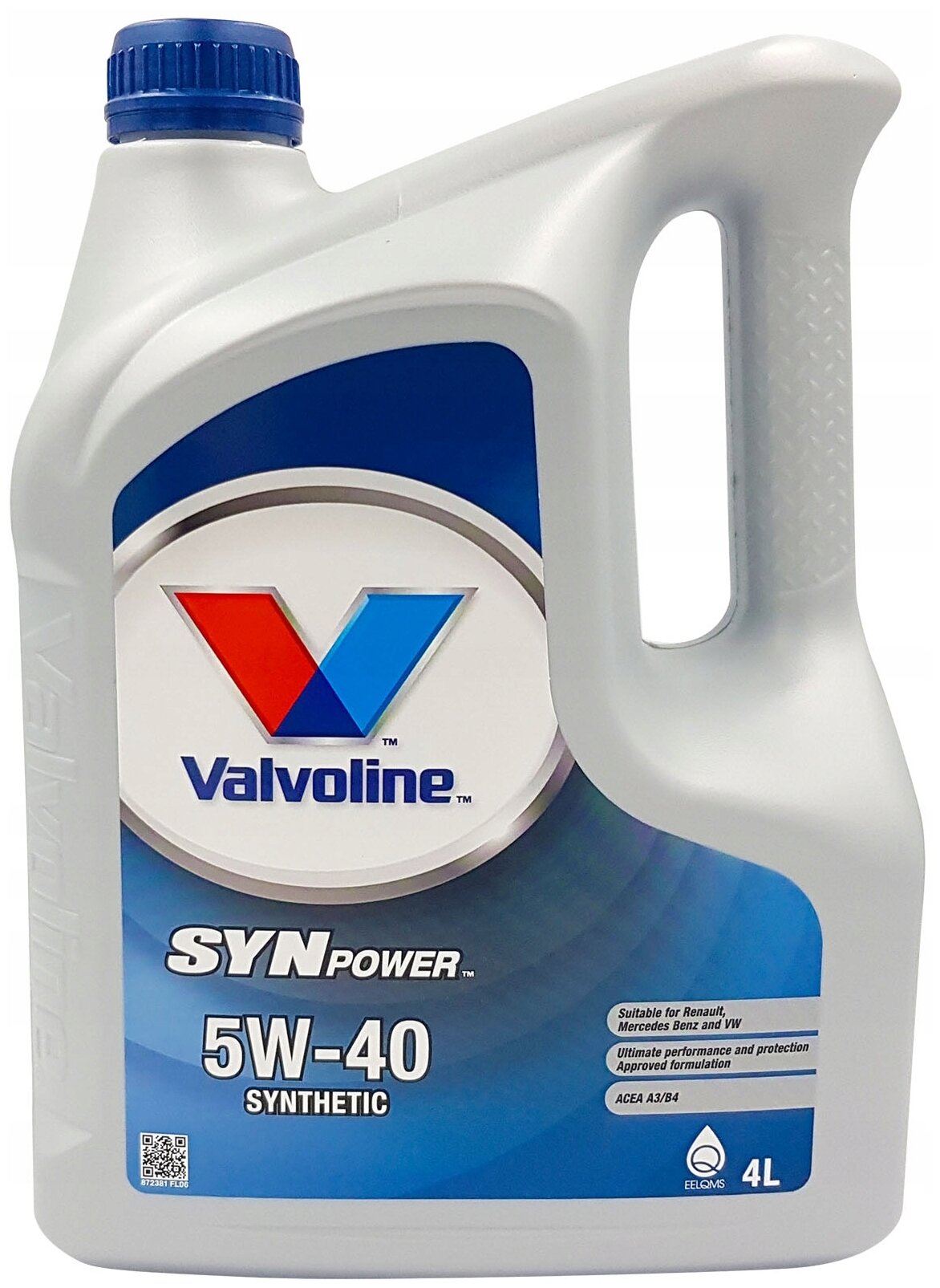 Синтетическое моторное масло VALVOLINE SynPower 5W-40, 4 л