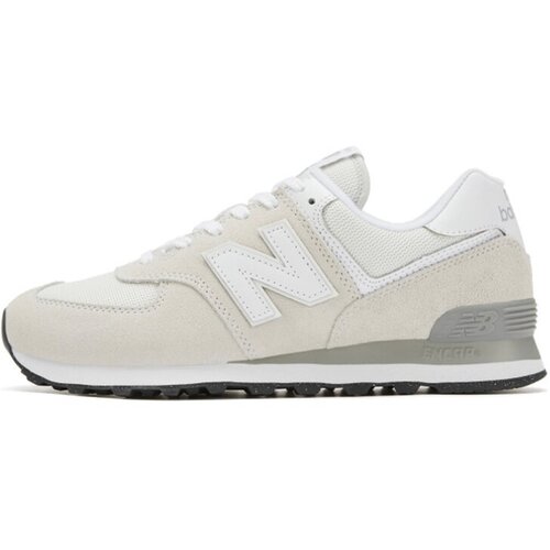 фото Кроссовки new balance 574, демисезон/лето, натуральная кожа, размер 23,5 см | 38 eu, белый