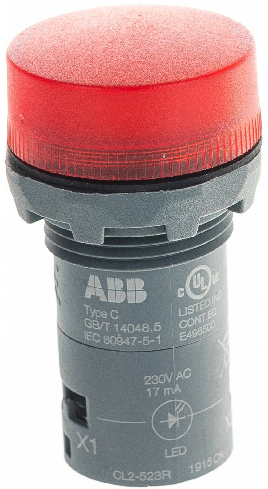 1SFA619403R5231 Лампа CL2-523R красная со встроенным светодиодом 230В AC Упаковка (10 шт.) ABB - фото №12
