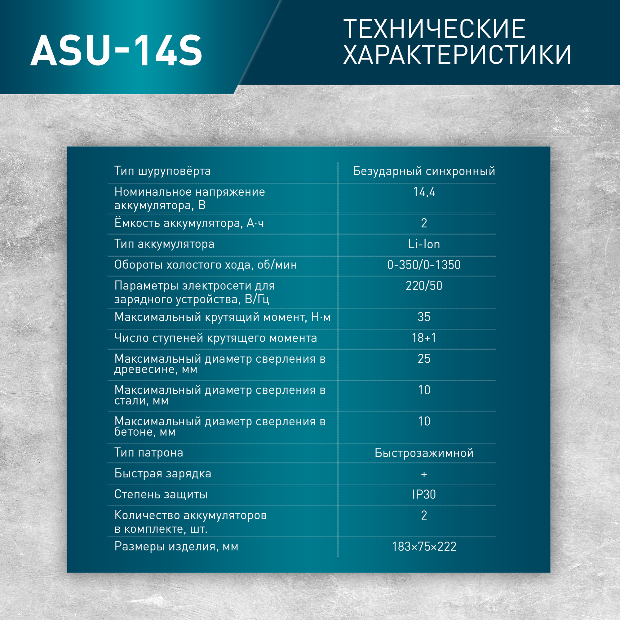 Дрель-шуруповёрт аккум.14,4В 0-350/1350 об.МИН.крут.МОМ.35НМ 2 АКК.ЛИТ.ВЕС 2,15КГ кейс OASIS - фотография № 6