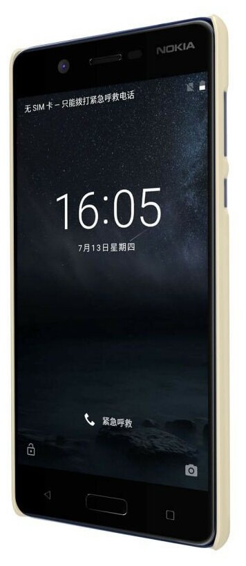 Накладка Nillkin Frosted Shield пластиковая для Nokia 5 Gold (золотистая)