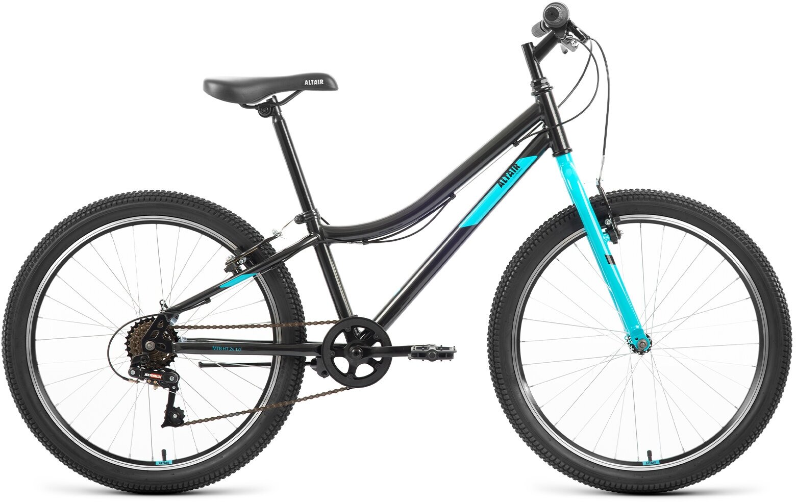 Altair Mtb Ht 24 1.0 2022 (требует финальной сборки), Цвет черный-голубой