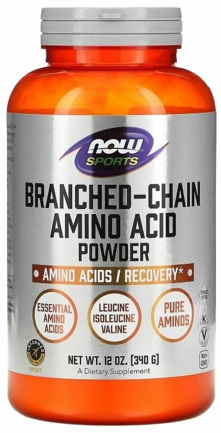 Аминокислоты с разветвленной цепью Нау Фудс Sports Branched-Chain Amino Acids Now Foods 120 вегетарианских капсул