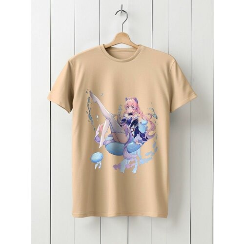 фото Футболка твоя футболка!, размер xxl, бежевый