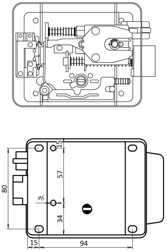 Комплект видеодомофона Fox 4.3" для дома с электромеханическим замком на калитку v2