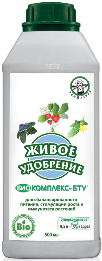 Биокомплекс-БТУ "Экодачник" Живое удобрение 500мл