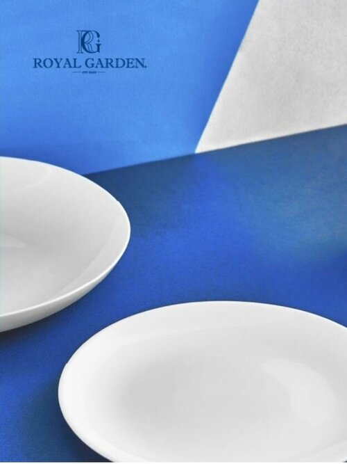 Royal Garden набор из 3 тарелок, 23 см, белый