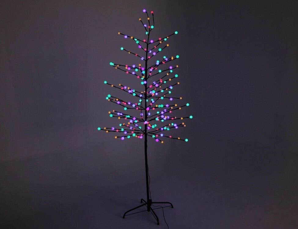 Kaemingk, Светодиодное дерево волшебная вишня, 240 цветных/тёплых белых LED-огней, 180 см, контроллер, уличное 492645