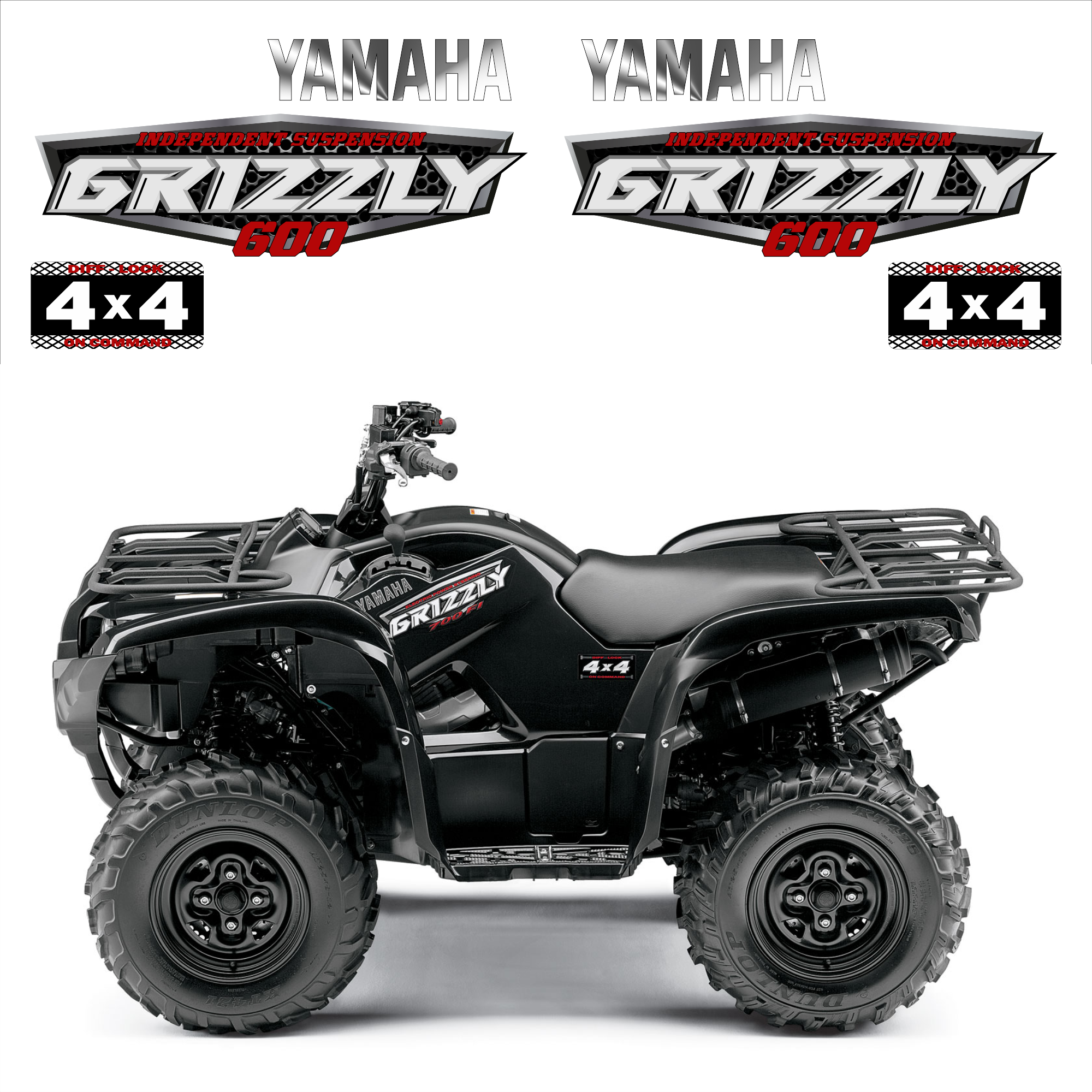 Комплект наклеек Yamaha Grizzly 450-700