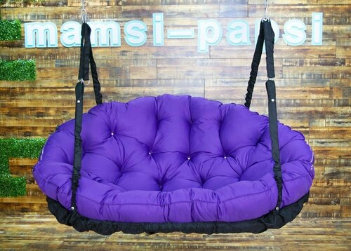 Подвесной диван Комфорт color Black Purple