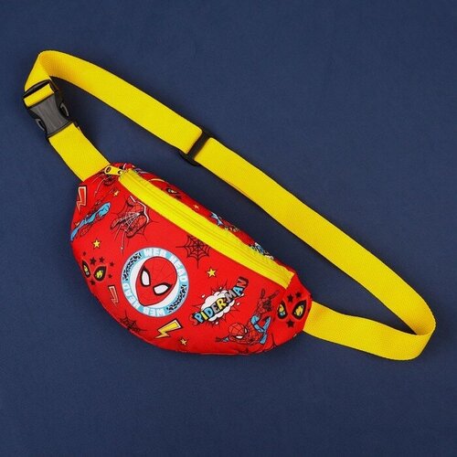 Сумка пляжная Marvel Marvel 9747344, фактура рельефная, красный, желтый сумка на плечо для детей с принтом человек паук