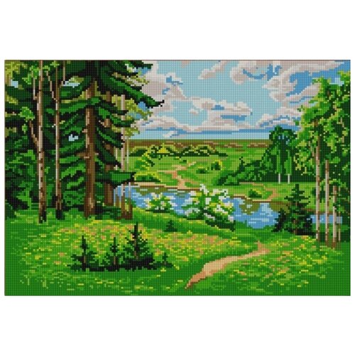 Лесная лужайка (рис. на габардине 39х29) 39х29 Конек 9673 39х29 Конек 9673)