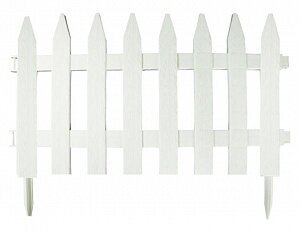 Забор "Поли сад" декоративный №1 белый h28см 3м