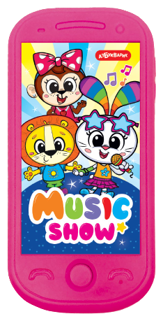 Развивающая игрушка Азбукварик Мини-смартфончик Music Show, розовый