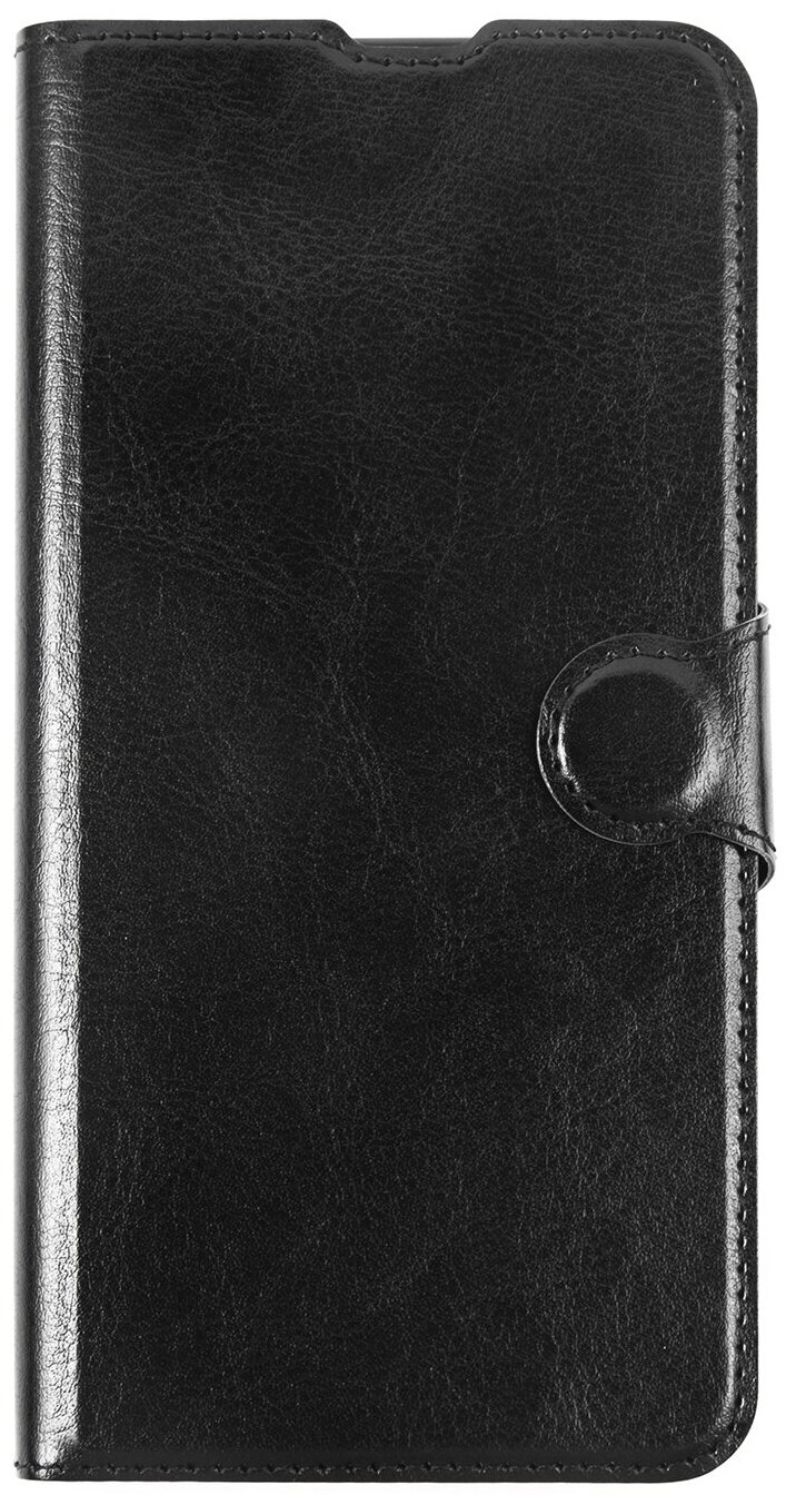 Защитный чехол-книжка на Xiaomi Mi 10 Lite /Ксяоми Ми 10 лайт/ Искуcственная кожа/ черный