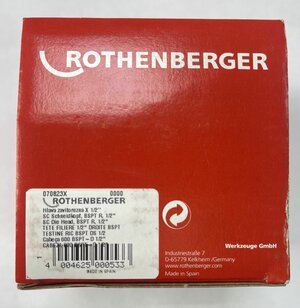 Головка резьбонарезная для клуппа 1/2" Rothenberger 70823X