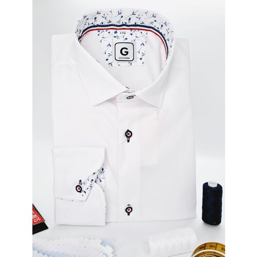 фото Школьная рубашка giovanni, размер 164, белый