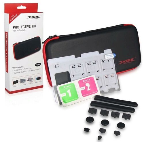 Набор аксессуаров Protective Kit для Nintendo Switch 4 в 1 (TNS-874) DOBE