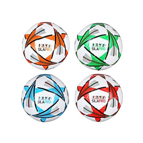 Silapro мяч футбольный 2 сл, р.5, 22см, pvc 1.5мм, 290гр (+-10%)