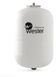 Бак расширительный мембранный Wester WDV - 24 л. (PN12, Tmax110°C, вертикальный, без ножек)