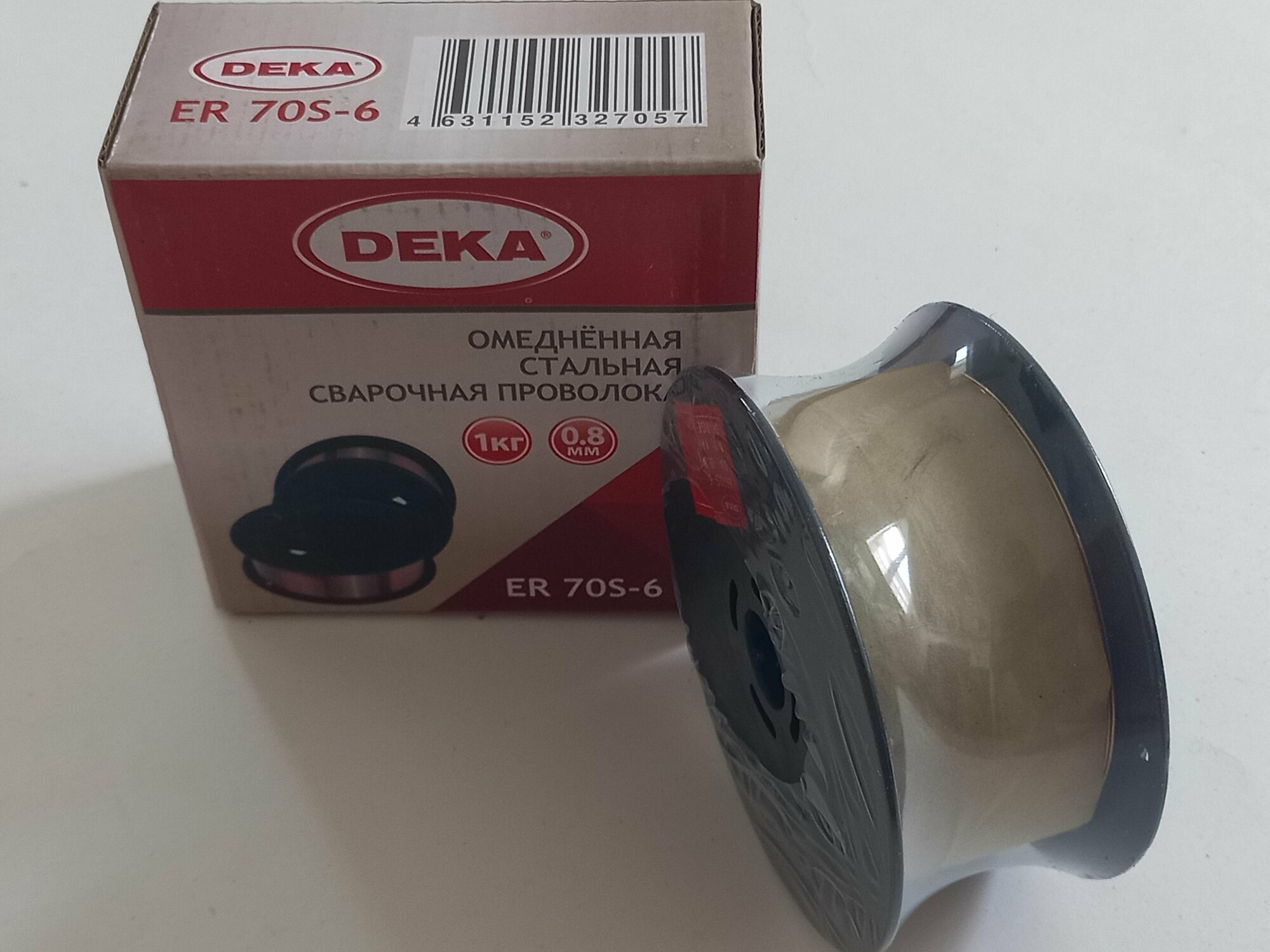 Сварочная проволока омедненная DEKADO ER70S-6 0.8mm*1кг/SpooL-D100mm - фотография № 9