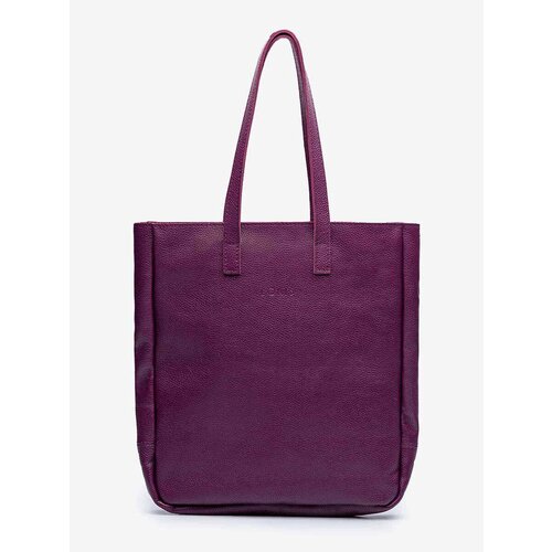 фото Сумка тоут lokis lk4l_fialkazip, фактура зернистая, бордовый, фиолетовый