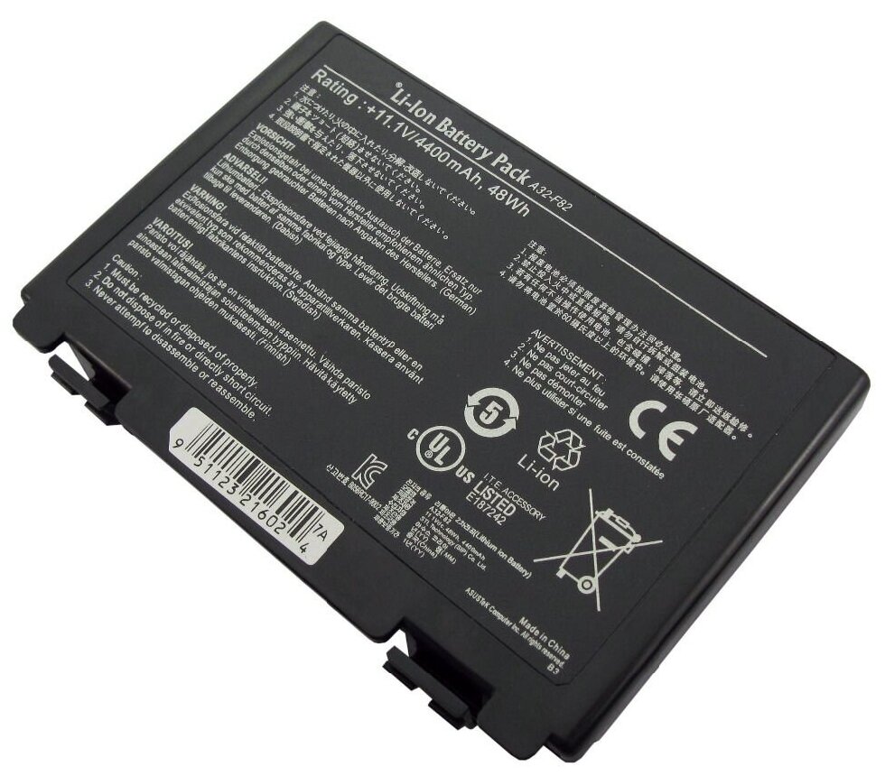 Аккумулятор для Asus A32-F82 / K50id / K50ij / K50c / K50in / K50ab / K40ij / K40in / K40ab / K61ic / K50i / X5dij / K50af / K40af / K70ab / K50ip