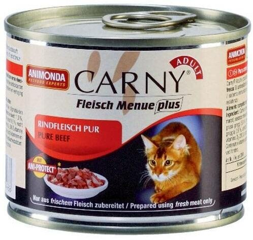 Animonda Carny для кошек, беззерновой, с говядиной 6 шт. х 400 г (паштет) - фотография № 4