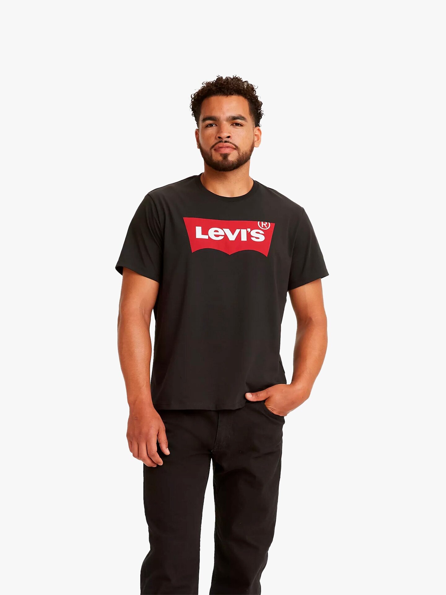 Футболка Levi's, 1 шт., размер M, черный — фото 1