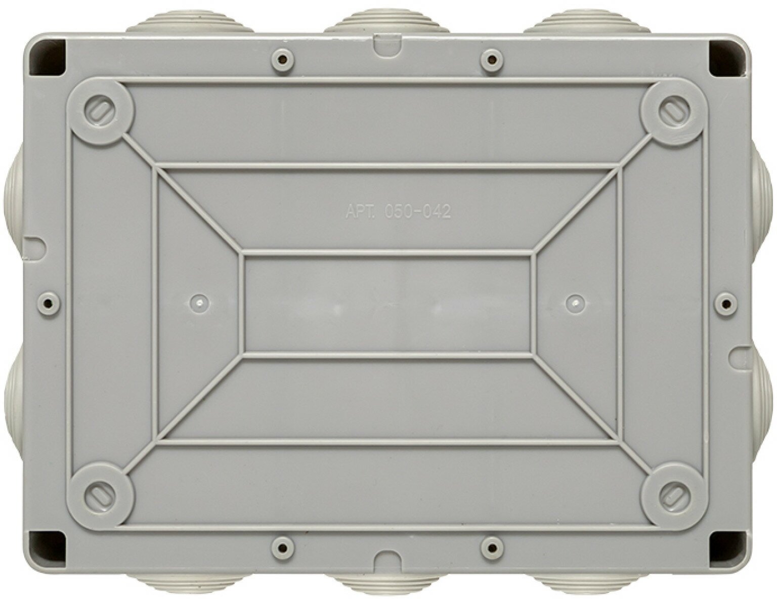 Коробка распределительная КМР-050-042пк пылевлагозащищенная, 10 мембранных вводов, уплотнительный шнур, прозрачная крышка (190х140х70) EKF PROxima - фотография № 7