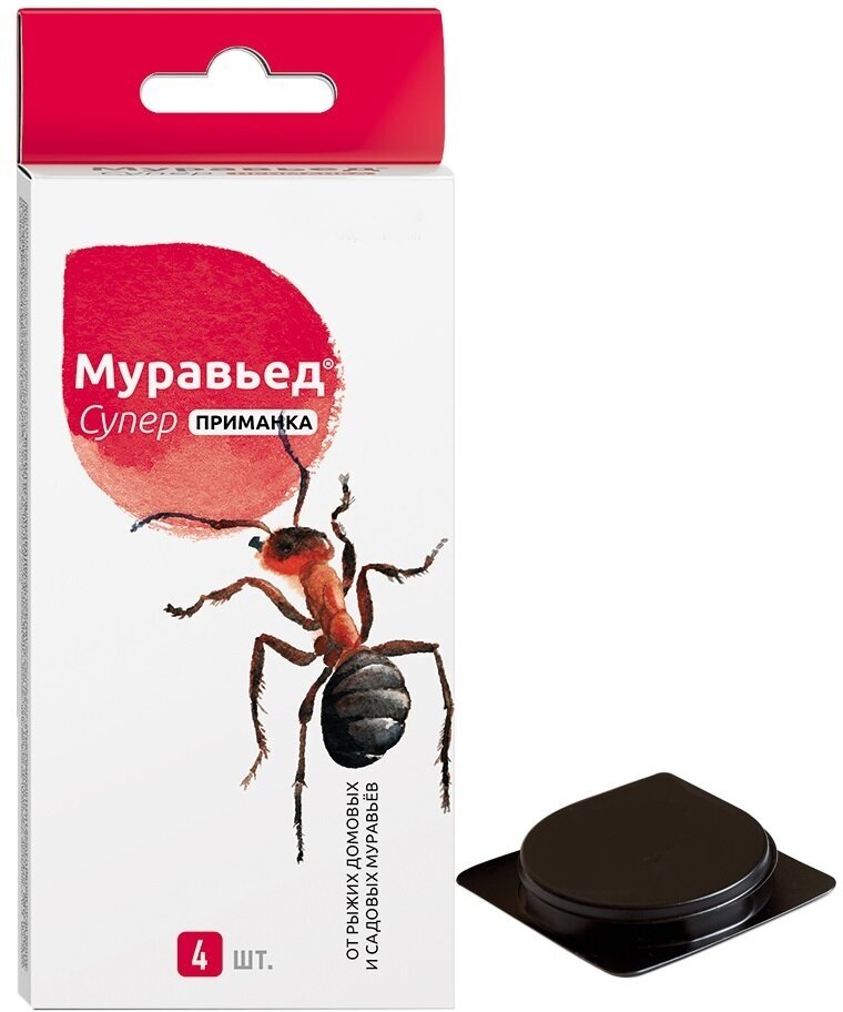 Средство для защиты от муравьев «Муравьед Супер» приманка (в упаковке 4 шт)