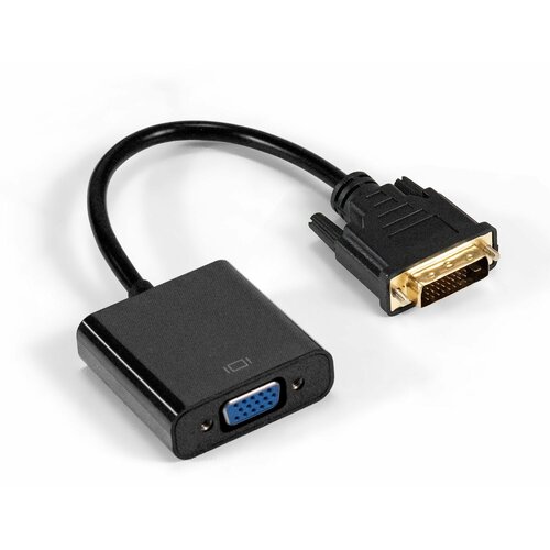 Кабель DVI-D-VGA ExeGate EX-CC-DVID-VGAF-0.2 (25M/15F, 0,2м, позолоченные контакты) EX294677RUS