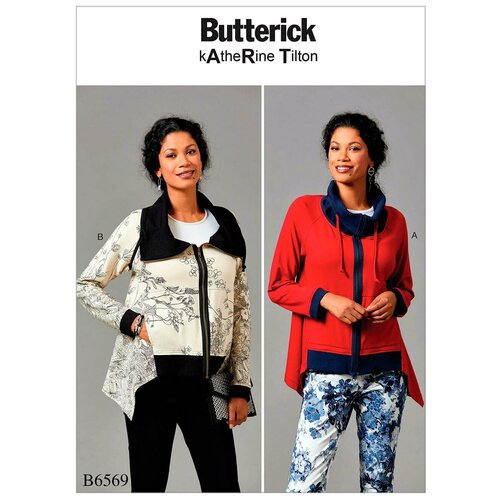 Выкройка BUTTERICK №6569 Жакет с неровным низом выкройка butterick 6420 жакет