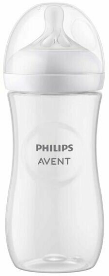 Бутылочка из полипропилена с силиконовой соской средний поток 3 мес. Natural Response Philips Avent 330мл (SCY906/01)