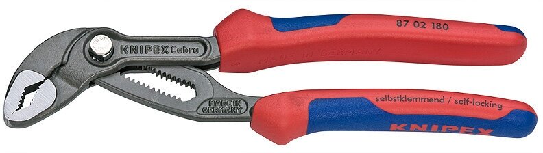 Высокотехнологичные сантехнические клещи 180 мм Cobra KNIPEX, KN-8702180