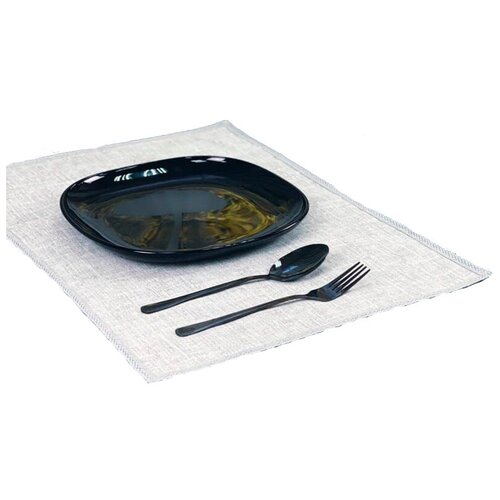 Салфетка для сервировки стола ONE LAYER Льняной прованс, прямоугольная 34х50 см, рогожка, бежевый