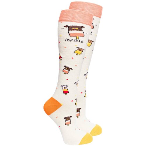 Гольфы Socks n Socks, размер 4-10 US / 35-40 EU, мультиколор, бежевый, белый, розовый, экрю, желтый