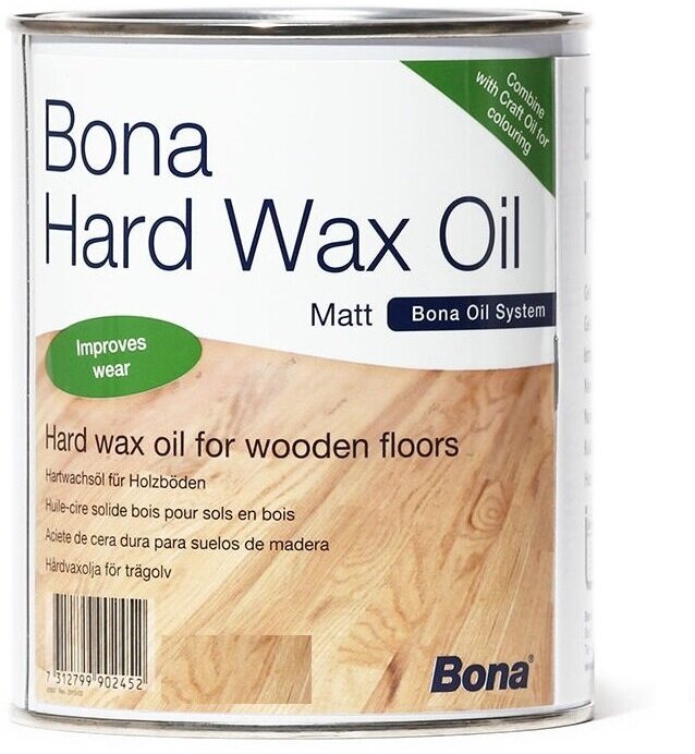 Bona Масло с твердым воском для пола Bona Hard Wax Oil 1 л. Бесцветный матовый