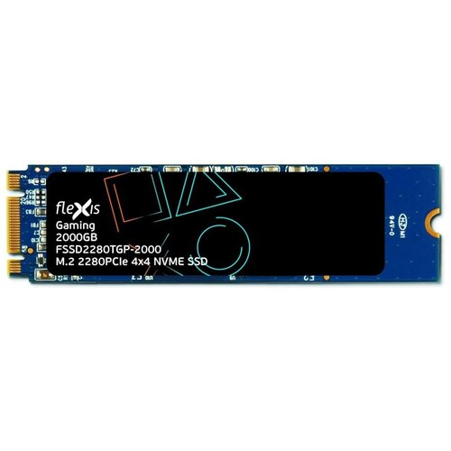 Твердотельный накопитель 2TB M.2 2280 PCIe, NVME, TLC, серия Gaming, Flexis