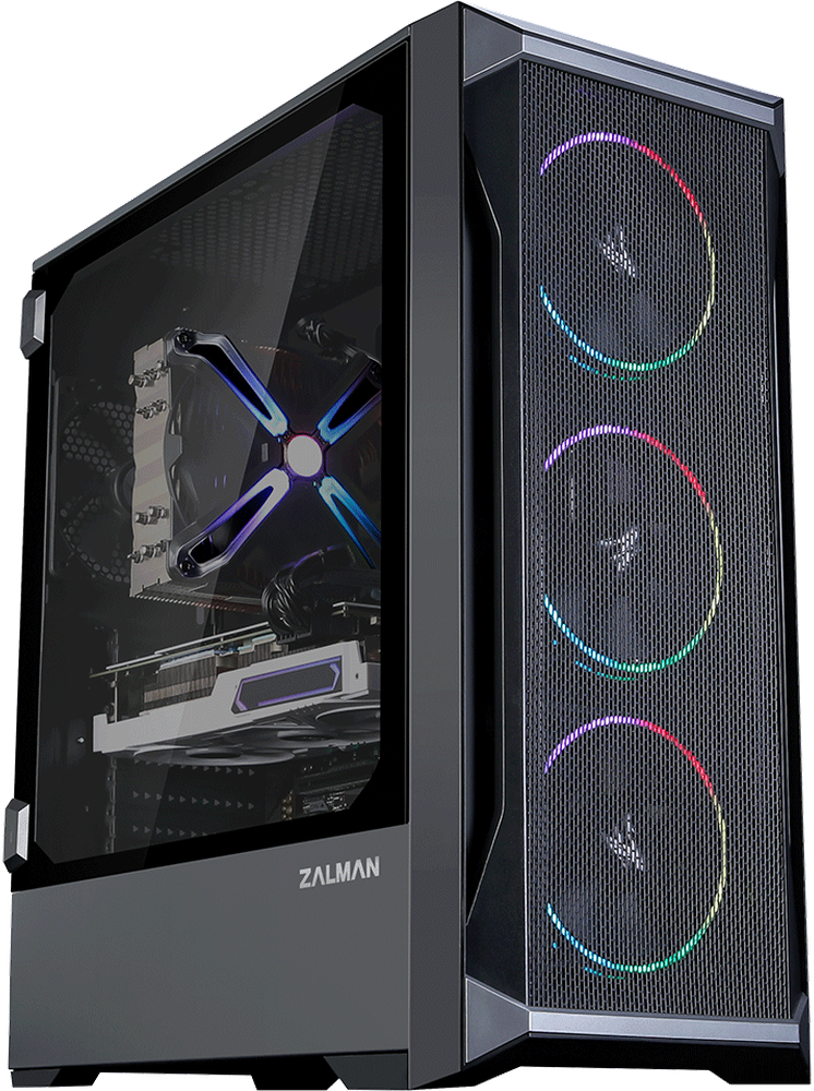 Корпус ATX Miditower Zalman Z8 MS Black