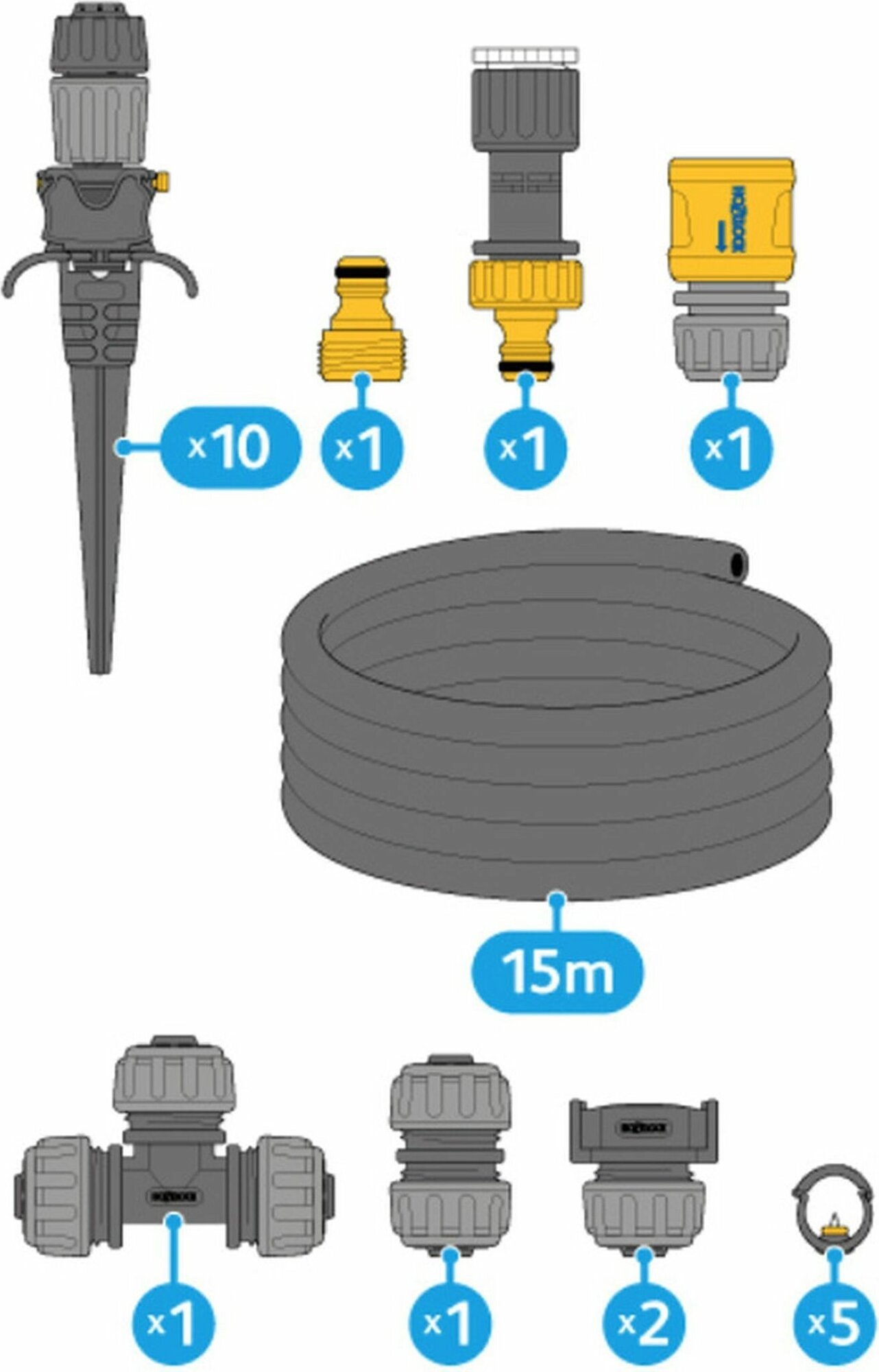 Набор микрокапельного полива HOZELOCK Universal Kit - фотография № 3