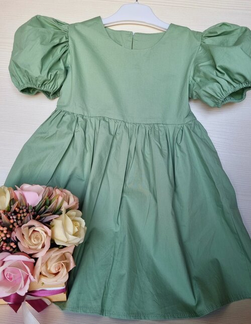 Платье, размер 36, зеленый